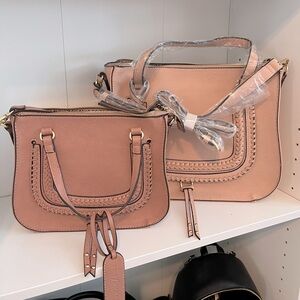 SET of 2 sole society bags large and small size Destin satchel new